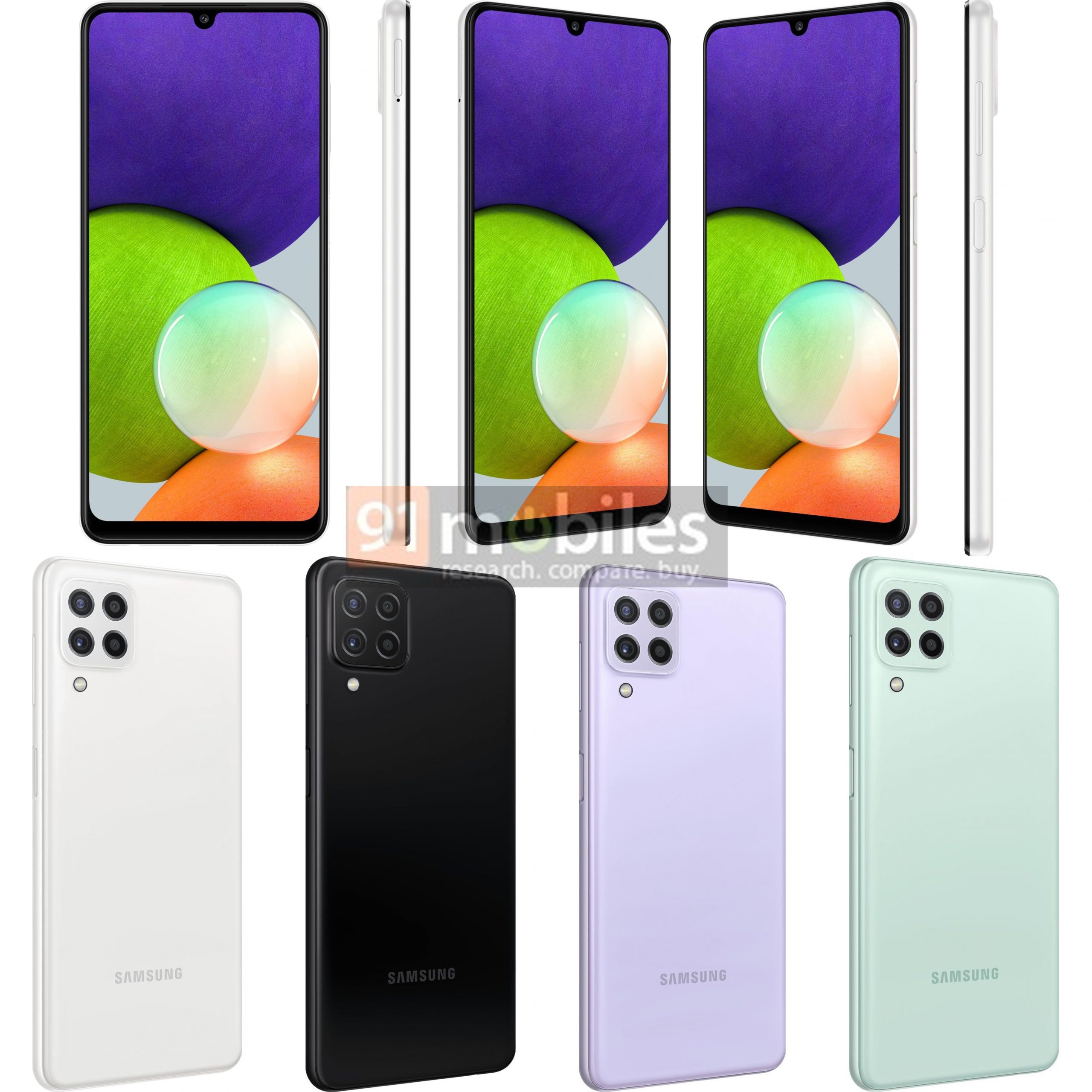 Samsung Galaxy A22 Leaked pictures