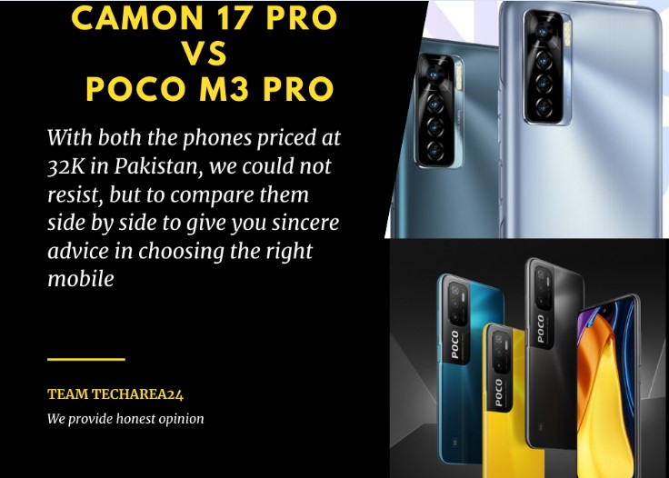 Tecno Camon 17 Pro vs Poco M3 Pro